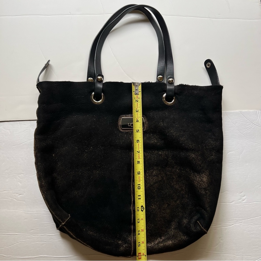 Ugg Bags Women Black Brown Metallic Real Fur Leather … Gem